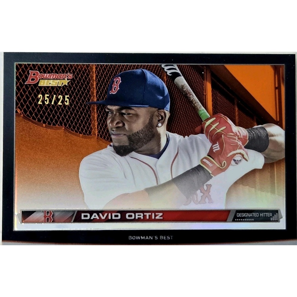 2015 Bowman's Best - Hi-Def Heritage David Ortiz #HDH-DO Orange Refractor /25